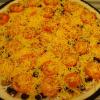 Feisty Burro-
*Taco sauce, seasoned taco meat, yellow onions, black olives, Roma tomatoes & cheddar cheese